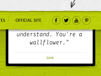 Tumblr theme black brick green ignition paper quote shadow texture theme tumblr white