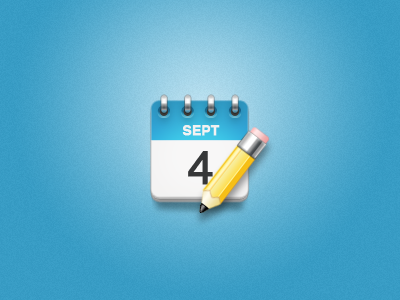 Mark That Date calendar date icon mark metal paper pencil photoshop