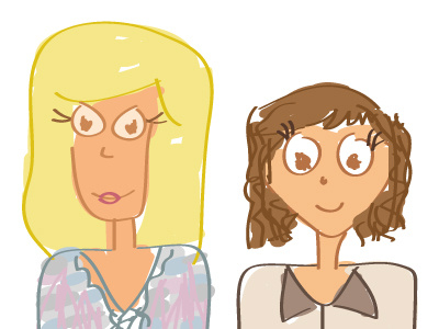 Sue & Amy illustration