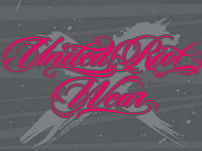 United Riot Wear lettering by Andrey Chernevich on Dribbble