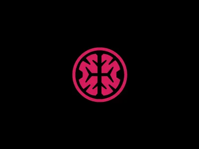 Brain Dribbblers ball basket brain brainstorm cell circle dribbble dribble half logo pink sport