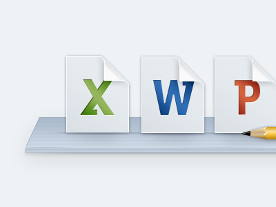 Shelf design excel files icons pencil powerpoint shelf stand ui ux word