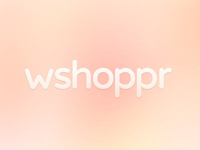 Window Shopper Wordmark letter logo logomark shop shopping shoppr startup wordmark