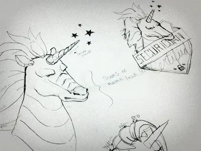 Securicorn Sketch sketch unicorn
