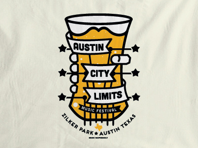 ACL - pintglass guitar austin beer music