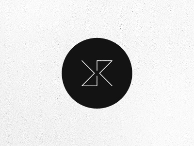 K/R Monogram geometric icon logo logo design mark monogram