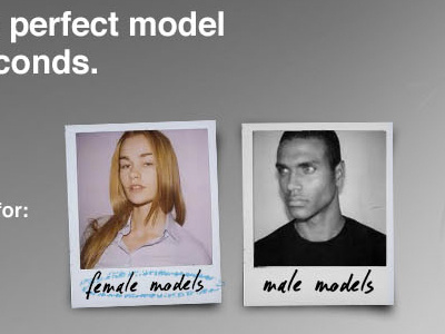 Trying out alternative way to find models design fashion interface models ui