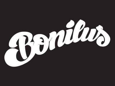 Bonilus lettering design lettering logo type typography