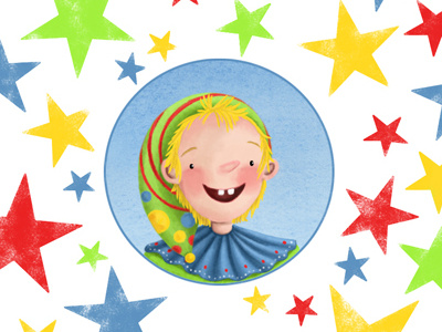 Little Harlequin art licensing childrens illustration digital illustration harlequin maria bogade photoshop stars