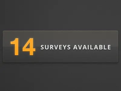 Surveys Available glass glow gradient open sans