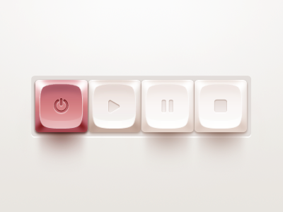 Power Button button minimal power smooth sunbzy switch ui