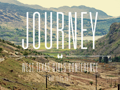 West Texas Girls Conference 2011 - Journey branding conference identity journey sans serif simple type typography wings wtgc