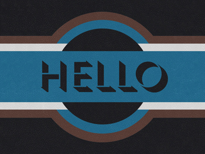 Hello banner hello hey there typeface welcome