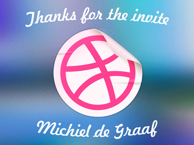 My first shot debut dribbble first shot michiel de graaf thanks