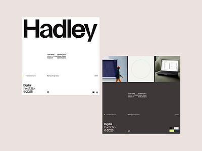 Hadley branding brandingdesign clean design graphic design logo portfolio portfoliodesign typography ui ux