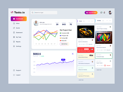 Task Management web app_ dashboard_ saas design bertobaseit branding dashboard dashboard design design graphic design illustration logo minimal ui ui design ui kit uiux design ux