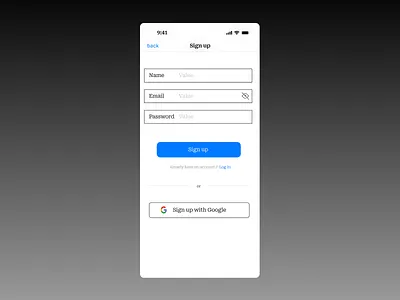 Challenge #001 Sign up Page #DailyUI app dashboarddesign design ecommerce mobileapp sign up typography ui visual design