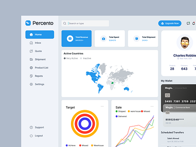 Logistics SaaS Dashboard UI Design bertobaseit branding design graphic design illustration logistics logistics service minimal ui ui kit ux