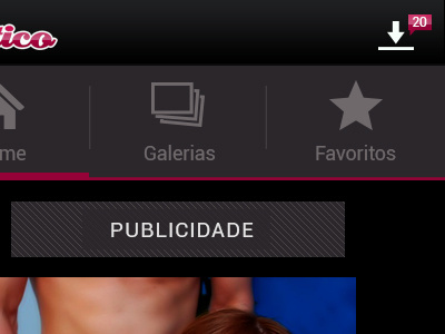 Menu e Notificação para app android