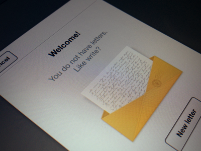 New Letter ios ipad letter ui