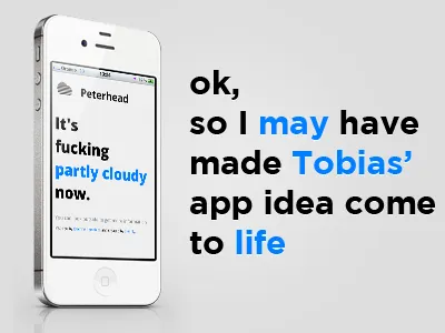 Authentic Weather App ☀ app built climacons ios iphone mobile typography ui weather weatherapp webapp