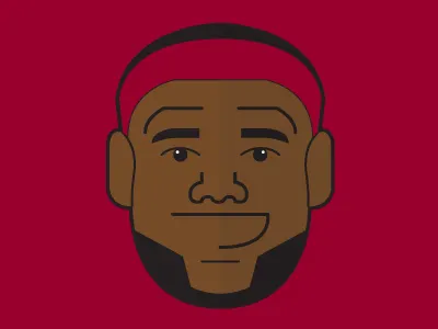 LBJ basketball illustration lebron james miami heat nba