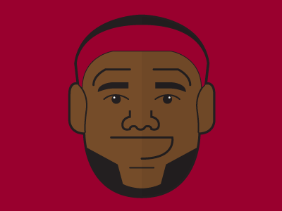 LBJ basketball illustration lebron james miami heat nba