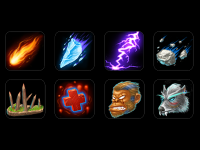 Skill Icons and Monster Icons game icons skill