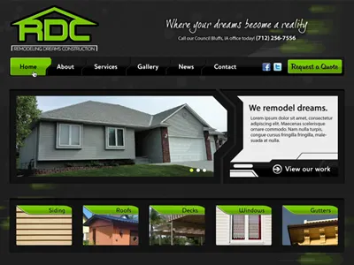 Remodeling Dreams Construction construction remodeling website