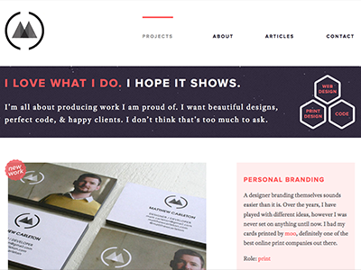 New site is launched! design develope freelance nova pink proxima purple
