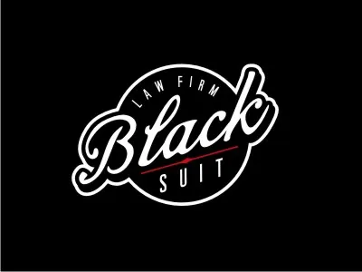 Black Suit Law logo proposal 2 of 4