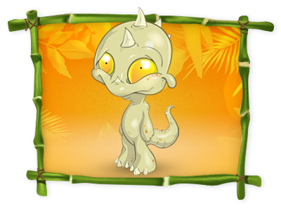 Dragon Guy bamboo cute dragon frame horns jungle