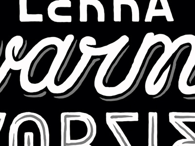 Type Tee handfont script typography