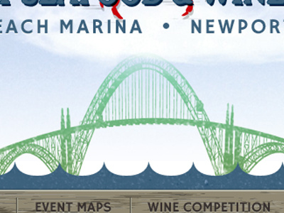 Bridge bay area bridge illustration