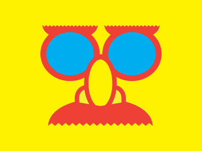 Not Funny. character funny glasses moustache mustache vector