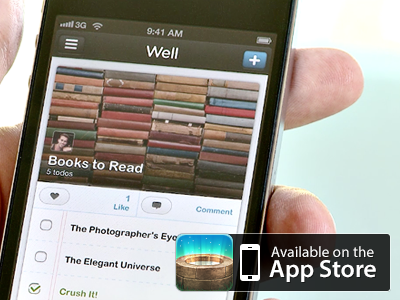 Well: Available On The App Store iphone ipod list to do todo well