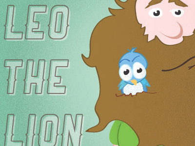 Leo the Lion Beard cartoon design graphic design illustration texture vector wacom