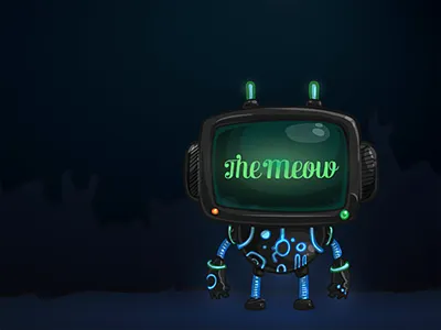 Rob character illustration robot tv vector