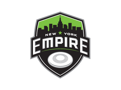 Ny Empire color competition design disc frisbee icon illustration league ny old retro sports texture ultimate vintage