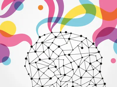 Quantum Mind Book Cover 3 book brain color cover illustration mind psychology space watercolor