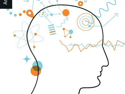 Quantum Mind Book Cover 2 book brain color cover illustration mind psychology space watercolor