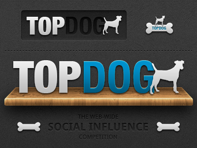 TopDog Logo Versions (Dark) brand icons photoshop topdog typography ui vector