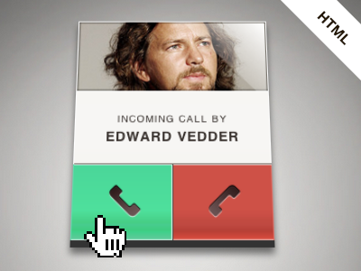 Incoming Call [Coding] calling css3 html incoming call javascript jquery js ui video web design