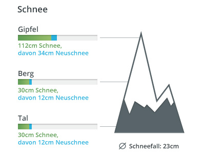 Snow Information berg gipfel mountain powder schnee snow snowfall tal winter