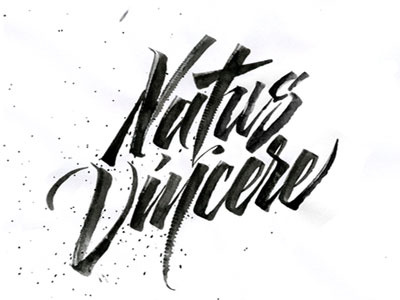 Natus Vincere calligraphy identity natus vincere printing sketch t shirt typography