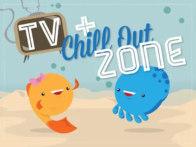 Frickin' Adorable Sign fish graphic illustrator kawaii kids octopus tv underwater