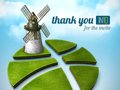 Thank You IN10 - for the dribbble invite debut invite thank you