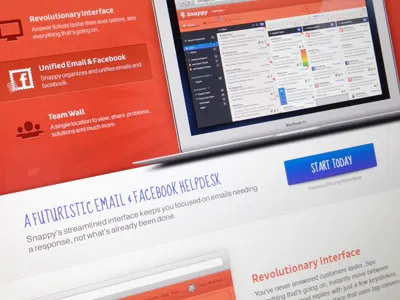 Snappy Web focus lab icons landing page snappy social support ui user interface website