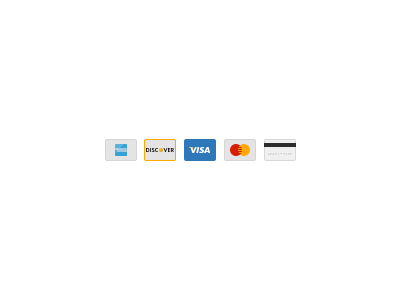 Credit cards icons