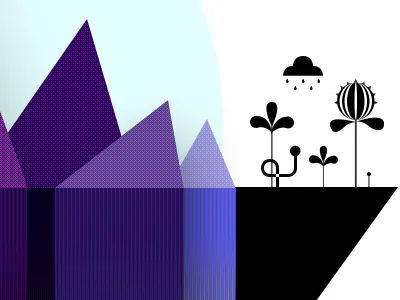 New illustrations on flowers illustration purple thrive